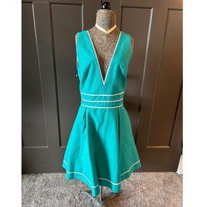 Lauren James Blue Teal Summer Dress Size M